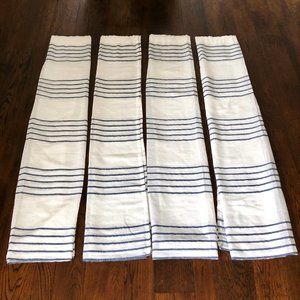 Four Striped Curtain Panels
